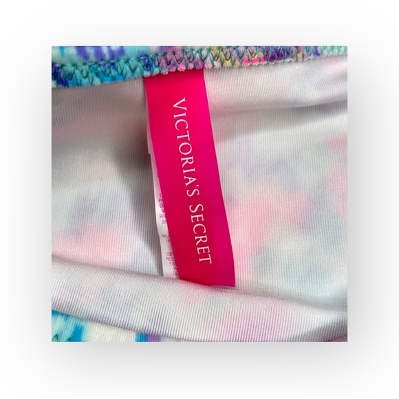 Victoria’s Secret 𑁍 2 Piece Triangle String Bikini Set 𑁍 Watercolor Print 𑁍 S - Picture 9 of 16